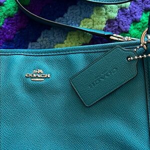 Coach Teal Leather Bag - Baby Bag or Work